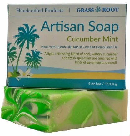 4oz - Artisan Soap - Cucumber Mint