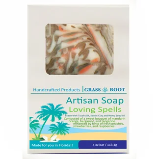 Hand Crafted 4oz Soap Bars made with Tussah Silk, Loving Spells