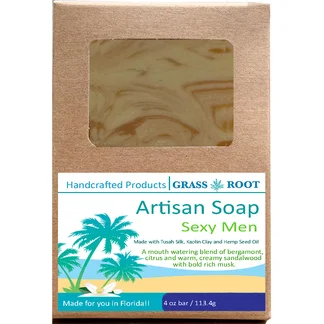 Hand Crafted 4oz Soap Bars made with Tussah Silk, Sexy Men - Membership