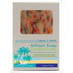 Hand Crafted 4oz Soap Bars made with Tussah Silk, Confetti Cake - Membership